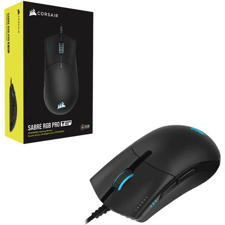 Corsair Sabre RGB PRO Champion Series, schwarz – Bild 7