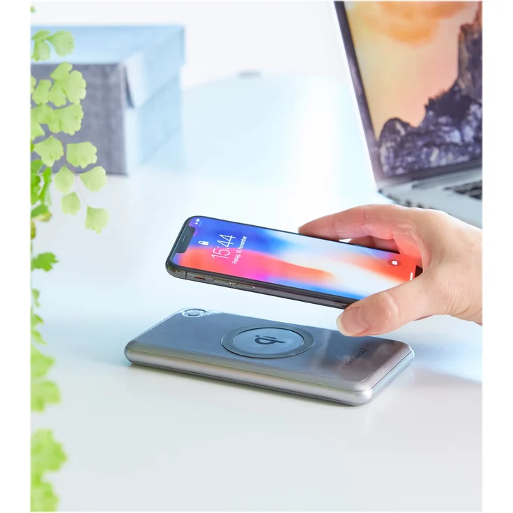 Intenso Powerbank WPD10000, externes Ladegerät mit Wireless Charging, Power Delivery und Quick Charge, 10000 mAh, geeignet für Qi-fähige Smartphones/Tablet PCs, silber – Bild 6