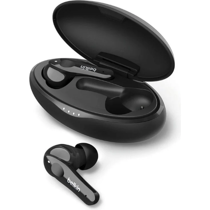 Belkin SoundForm Move Plus, True Wireless In-Ear Kopfhörer, mit Bluetooth, Mikrofon, wasserfest (IPX5), schwarz – Bild 7