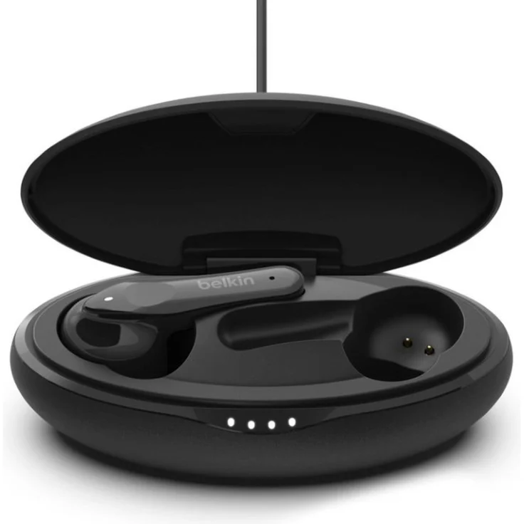 Belkin SoundForm Move Plus, True Wireless In-Ear Kopfhörer, mit Bluetooth, Mikrofon, wasserfest (IPX5), schwarz – Bild 8