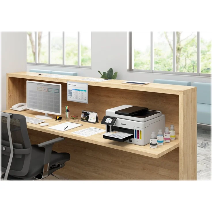 Canon MAXIFY GX6050 (3-in-1) Multifunktionsdrucker - (Tintenstrahl) Farbe, Druckgeschwindigkeit: 24 s/w, 15,5 Farbe, Auflösung: 1200 x 600, WLAN, AirPrint, Mobile Print, Cloud Print (4470C006) – Bild 13