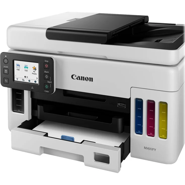 Canon MAXIFY GX6050 (3-in-1) Multifunktionsdrucker - (Tintenstrahl) Farbe, Druckgeschwindigkeit: 24 s/w, 15,5 Farbe, Auflösung: 1200 x 600, WLAN, AirPrint, Mobile Print, Cloud Print (4470C006) – Bild 14