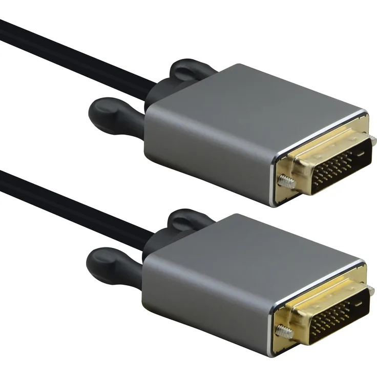 Helos Anschlusskabel, DVI Stecker-Stecker, PREMIUM 4K, 5,0m, schwarz