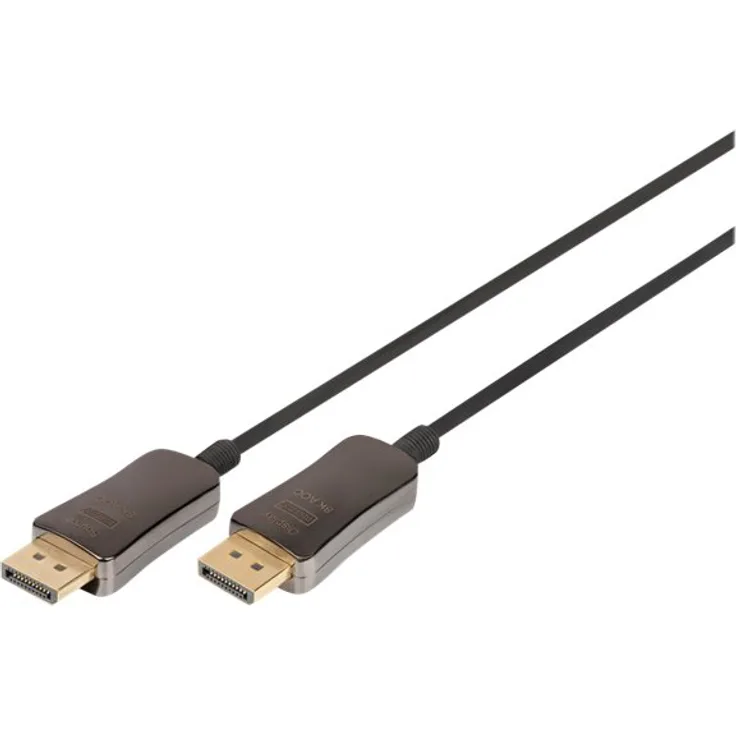 DIGITUS DisplayPort AOC Hybrid Glasfaserkabel UHD 8K 15m