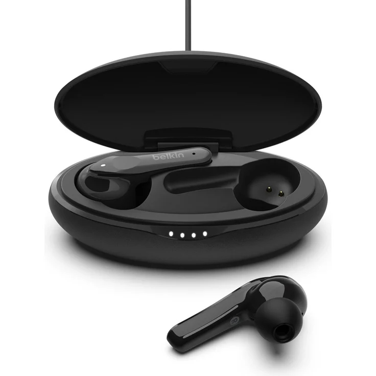 Belkin SOUNDFORM Move, True Wireless In-Ear Kopfhörer, mit Bluetooth, Mikrofon, spritzwassergeschützt (IPX5), schwarz – Bild 4