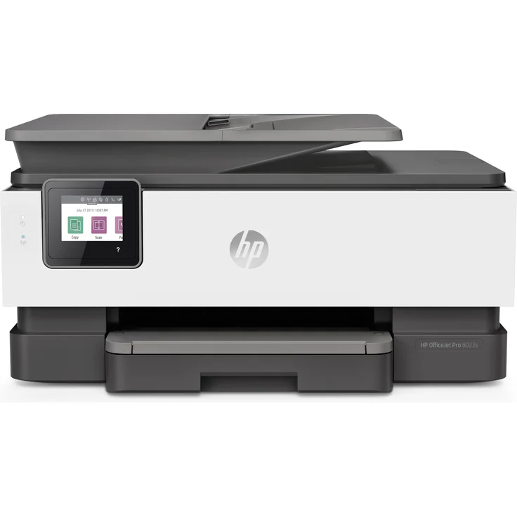 HP Officejet PRO 8022 E (4-in-1) Multifunktionsdrucker - (Tintenstrahl) Farbe, Druckgeschwindigkeit: 20 s/w, 10 Farbe, Auflösung: 1200 x 1200, WLAN a/, AirPrint, Wi-Fi Direct, Cloud Print (229W7B) – Bild 1