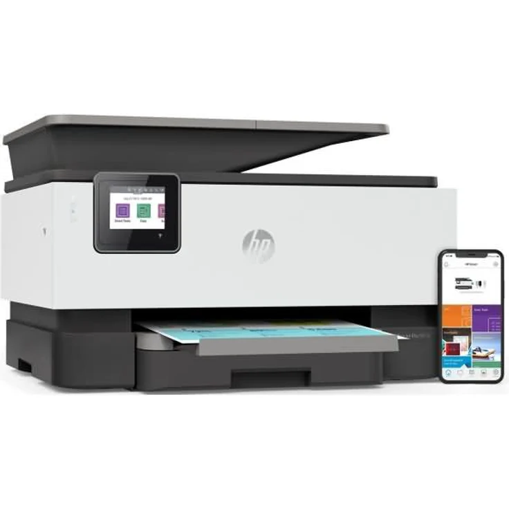 HP Officejet PRO 9012e (4-in-1) Multifunktionsdrucker - (Tintenstrahl) Farbe, Druckgeschwindigkeit: 22 s/w, 18 Farbe, Auflösung: 1200 x 1200, WLAN, AirPrint, NFC, Wi-Fi Direct, Cloud Print (22A55B) – Bild 10