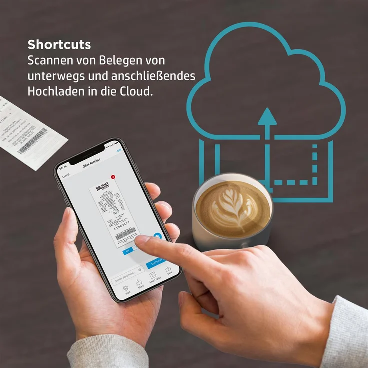 HP Officejet PRO 9012e (4-in-1) Multifunktionsdrucker - (Tintenstrahl) Farbe, Druckgeschwindigkeit: 22 s/w, 18 Farbe, Auflösung: 1200 x 1200, WLAN, AirPrint, NFC, Wi-Fi Direct, Cloud Print (22A55B) – Bild 11