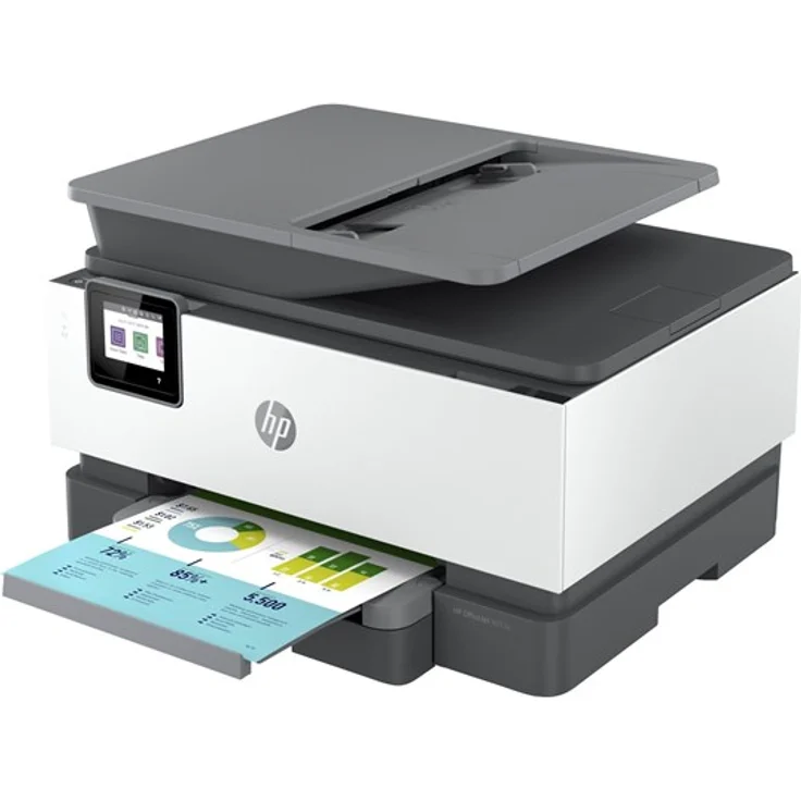 HP Officejet PRO 9012e (4-in-1) Multifunktionsdrucker - (Tintenstrahl) Farbe, Druckgeschwindigkeit: 22 s/w, 18 Farbe, Auflösung: 1200 x 1200, WLAN, AirPrint, NFC, Wi-Fi Direct, Cloud Print (22A55B) – Bild 8