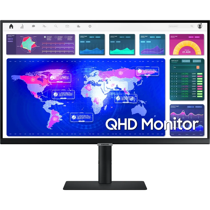 Samsung S27A600UUU - 26,9 Zoll, QHD (2560 x 1440), IPS-Panel, 60Hz, 5ms, 300cd/m² (LS27A600UUUXEN) – Bild 11