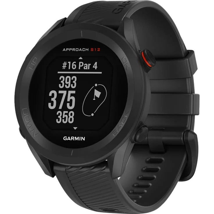 Garmin Approach S12 Golf-Uhr mit Schlagweitenmessung und Distanzangaben GPS, Unisex, 43,7mm, Kunststoffgehäuse, Schwarz – Bild 5
