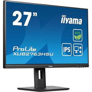 Bild für iiyama Prolite XUB2763HSU-B1 68,6cm 27" IPS LED-Monitor Full-HD 100Hz HDMI DP USB3.2 Slim-Line Höhenverstellung Pivot FreeSync Energieklasse B schwarz