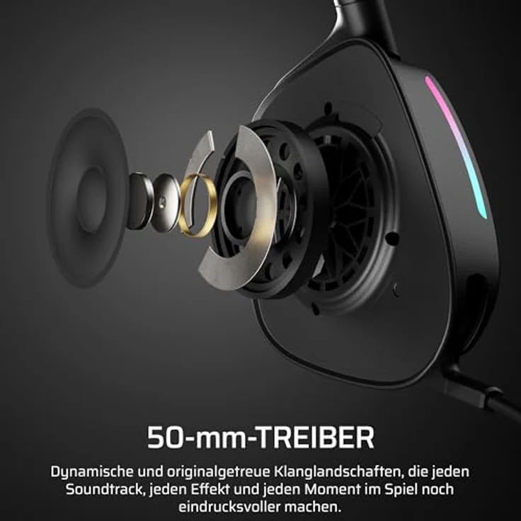 Corsair VOID MAX WIRELESS v2, Gaming Headset mit 7.1 Surround Sound, Kabellos, Schwarz – Bild 5