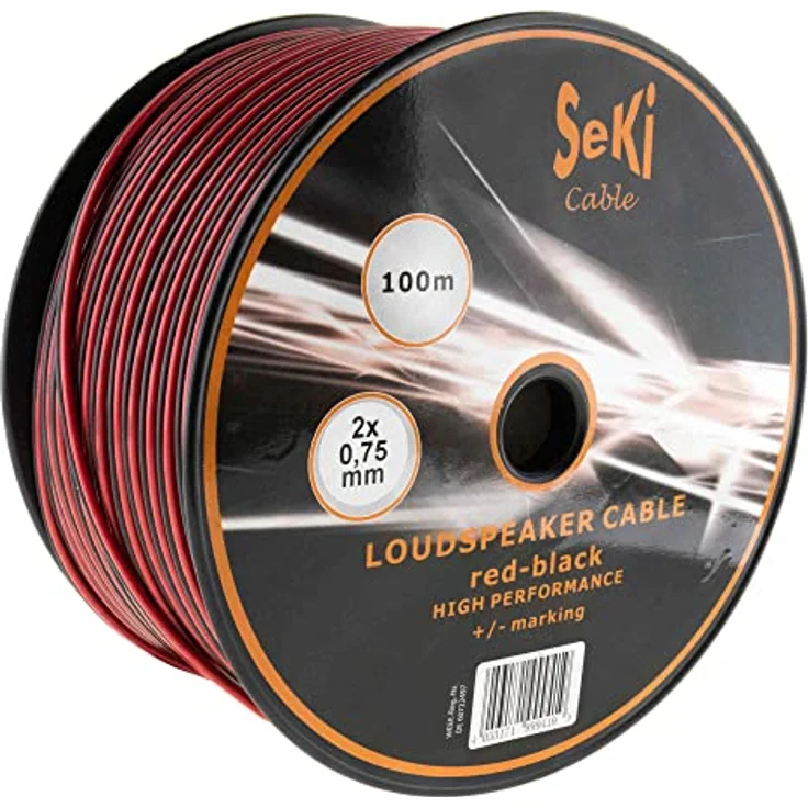 Lautsprecherkabel 2x0,75mm2 - 100m - rot-schwarz - CCA - Audiokabel - Boxenkabel – Bild 5