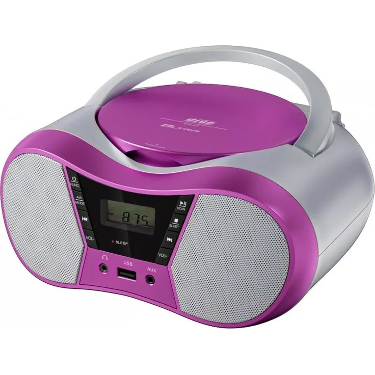 Elta Radioplayer CD LILA2, USB/BT FM Radio in pink
