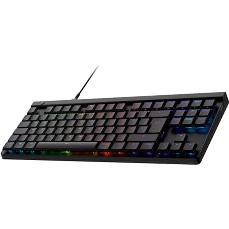 Logitech G G515 TKL Gaming-Tastatur, RGB, PBT-Tastenkappen, Deutsches QWERTZ-Layout - Schwarz