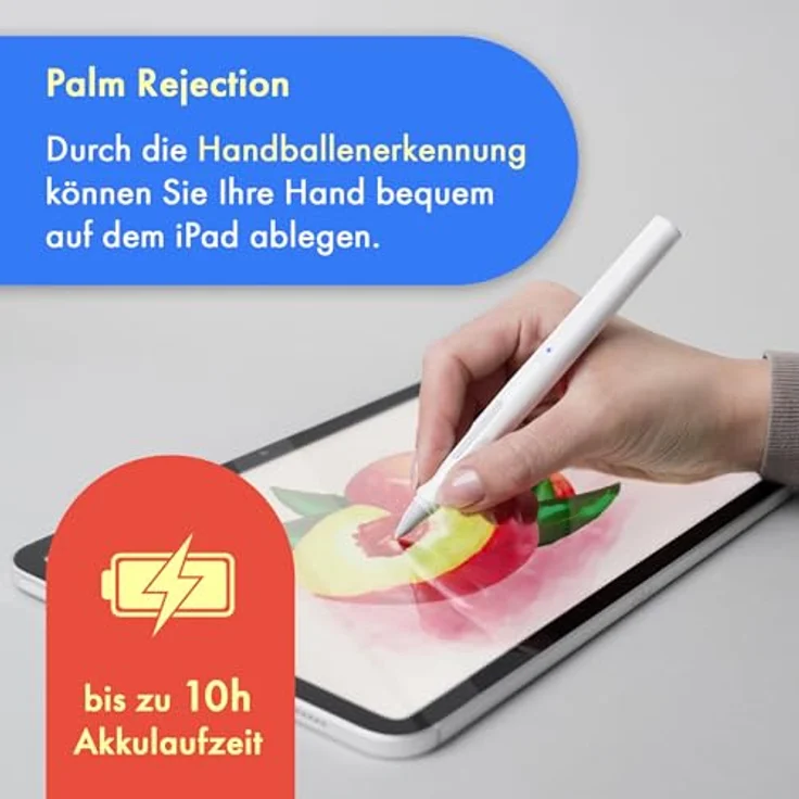 Lamy Safari Note+ White iPad Stift – iPad Pencil mit Palm Rejection, Druck- /Neigungssensitivität & bis zu 10 Stunden Akkulaufzeit – Bild 3