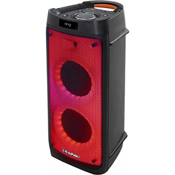 Blaupunkt Lautsprecher PB06DB, Bluetooth und Karaoke Partybox, Schwarz – Bild 2