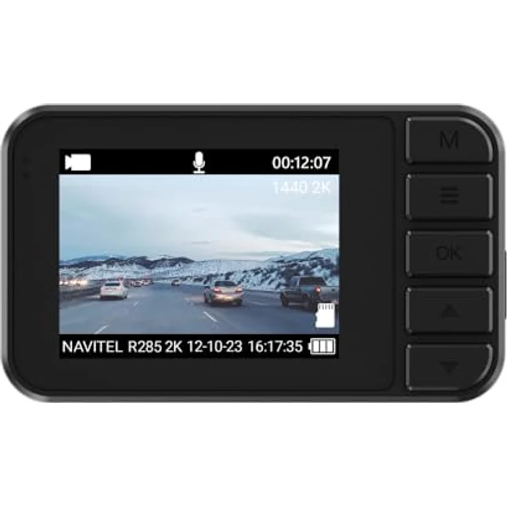 Navitel R285 2K Dashcam, 2560x1440 Pixel, 140-Grad-Sichtwinkel, WLAN, GPS, Bluetooth, schwarz – Bild 8
