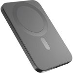 Epico UltraPack Slim Alu MagSafe Powerbank 3.000 mAh (3000 mAh), Powerbank, Grau