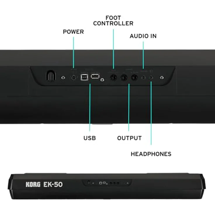 Korg EK-50, Home-Keyboard mit 702 Klängen, 280 Begleit-Styles, 61 leicht gewichteten Tasten und integriertem Effekt-Prozessor – Bild 10