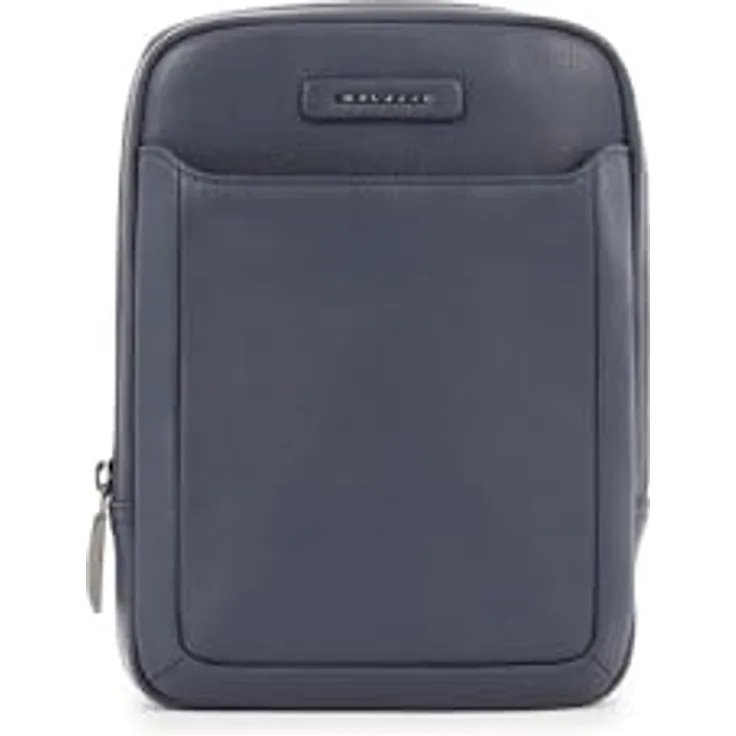 Piquadro Mode iPad Mini Ledertasche für Herren aus volnarbigem Kalbsleder, praktische Tablet-Hülle in Blau, 17 x 5 x 22,5 cm