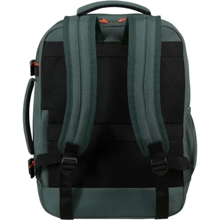 American Tourister Take2Cabin Sport Backpack MS, 26,5L Freizeitrucksack mit Laptopfach und Trolleyhalterung, Dark Forest tannengrün – Bild 4