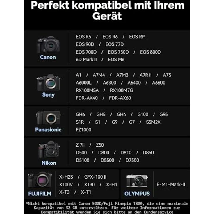 Lexar Silver SD Karte 64GB, UHS-I SDXC Card mit 205 MB/s Lesegeschwindigkeit, 90 MB/s Schreibgeschwindigkeit, V30 für 4K Videoaufnahmen – Bild 8