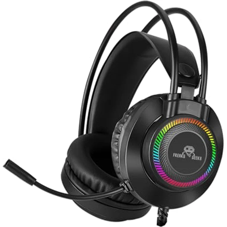 Freaks and Geeks Doppelhelm PCP-400 Polychroma, Gaming-Headset für PC/PS4/PS5/Xbox One, Stereo-Sound, 50 mm Lautsprecher, RGB-LED, 2,1 m Kabel – Bild 2
