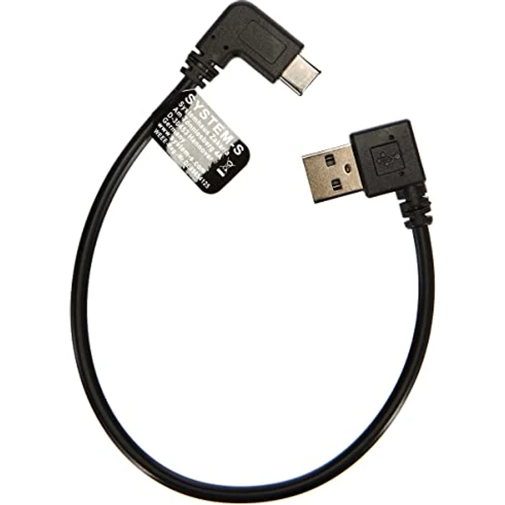 SYSTEM-S USB 3.1 Typ C zu USB 2.0 Winkel Stecker Kabel 27 cm – Bild 2