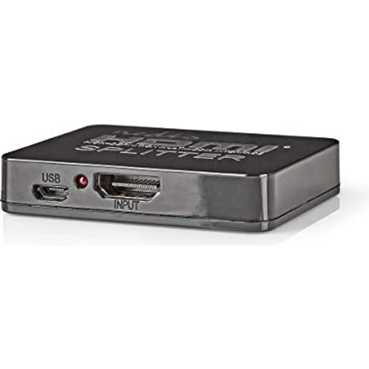 Nedis HDMI ™ Splitter - 2-Port - HDMI™ Eingang - 2X HDMI™ Ausgang - 2.25 Gbps - ABS/PVC - Schwarz – Bild 5