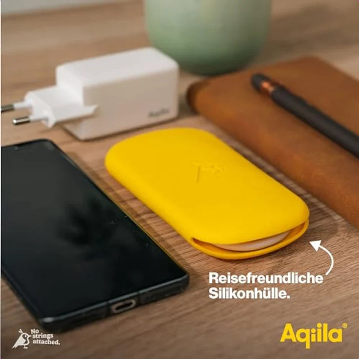 Aqiila Cablebird CS11, USB-C Lade-/Sync-Kabel mit 60W Leistung, 1 Meter, hohe Datenübertragungsgeschwindigkeit von 480 Mbit/s, silikonummantelt, flexible Kabeltasche inklusive – Bild 5