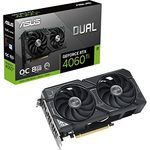 ASUS Dual GeForce RTX 4060 Ti OC Edition 8GB GDDR6 Gaming Grafikkarte schwarz (Nvidia GeForce RTX4060Ti DLSS 3, PCIe 4.0, 1x HDMI 2.1, 3x DisplayPort 1.4a, DUAL-RTX4060TI-O8G)