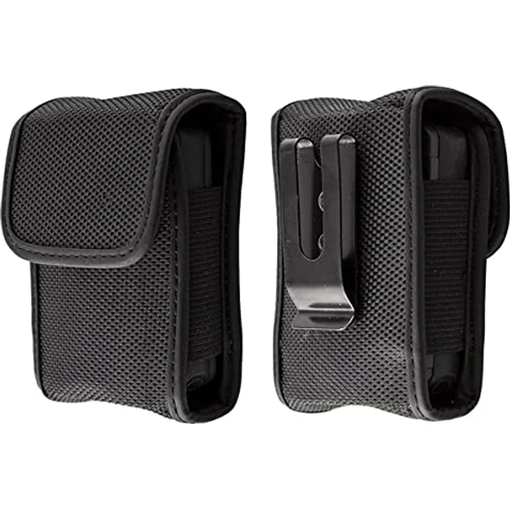 caseroxx Funkmeldertasche, Schutztasche für Feuerwehr und Einsatzkräfte, passend für EuroBOS Slim, Swissphone Boss/Quattro/Hurricane, in schwarz – Bild 1