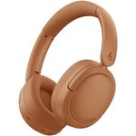 Edifier V80 Hybrid Kopfhörer mit aktiver Geräuschunterdrückung, Echtes drahtloses Over-Ear-Bluetooth Headset, 45 Stunden Spielzeit, Hi-Res Audio, Multipoint Verbindung - Braun
