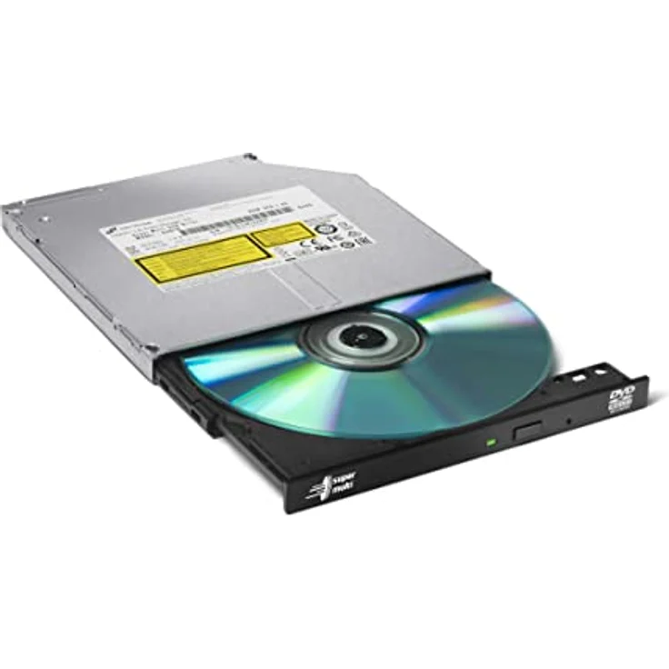 Hitachi-LG GUD1N Internal DVD Drive, Slim 9.5 mm DVD Player/Writer for Laptop/Desktop PC, Windows 10 Compatible, 8X Read/Write Speed - Black – Bild 3