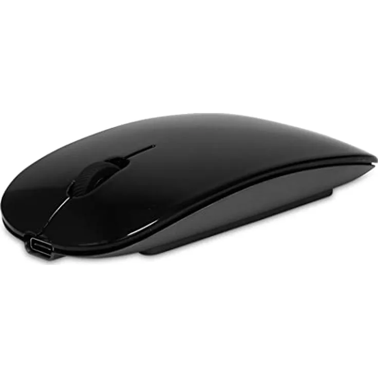 LMP Master Mouse Bluetooth-WLAN-Aufladung mit Qi-Standard oder USB-C, 2-Tasten- und Scrollrad - Leerzeichen grau