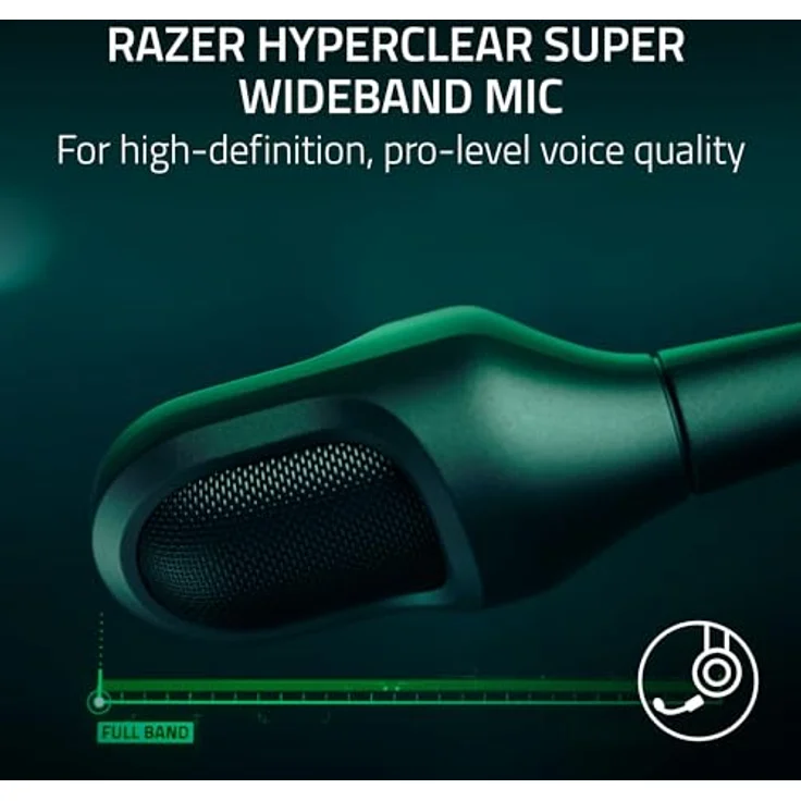 Razer BlackShark V3 Pro, kabelloses E-Sport-Headset mit ANC, 50mm Treibern, abnehmbarem Mikrofon, 2,4 GHz & Bluetooth, FPS-Profilen, PC/Mac | Weiß – Bild 2