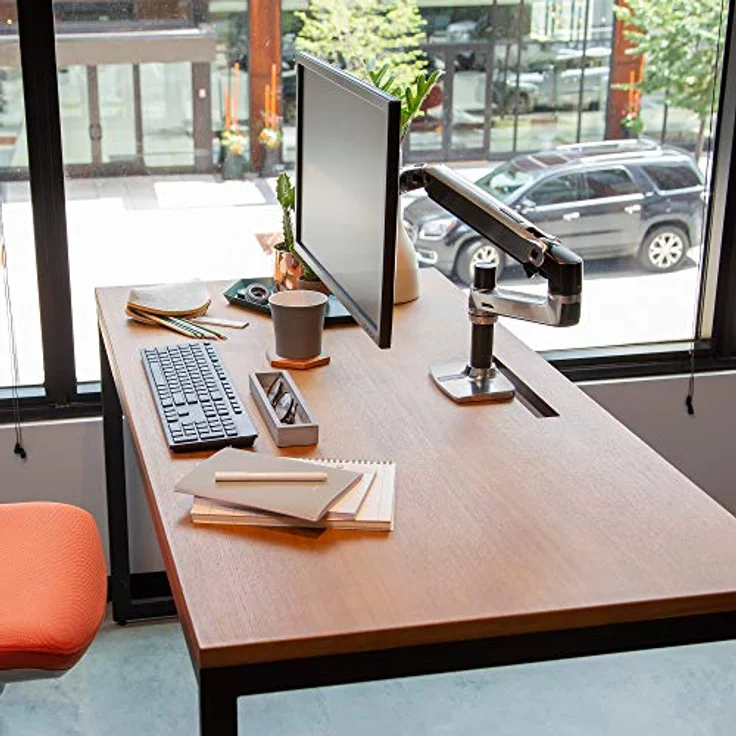ERGOTRON LX Monitor Arm in Aluminium - Monitor Tischhalterung mit patentierter CF-Technologie für Bildschirme bis 34 Zoll und 33cm Höhenverstellung – Bild 2
