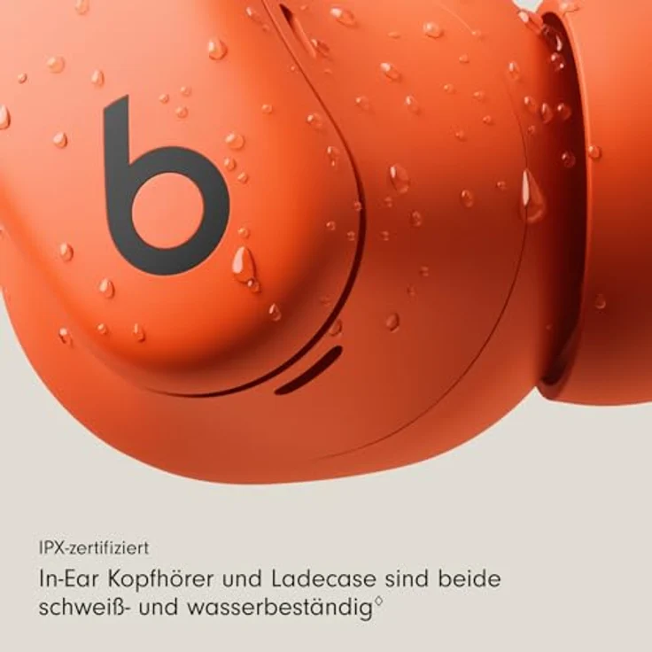 Beats Powerbeats Fit, Kabellose In-Ear-Kopfhörer mit ANC, 30 Stunden Akkulaufzeit, spritzwasserfest, orange – Bild 7