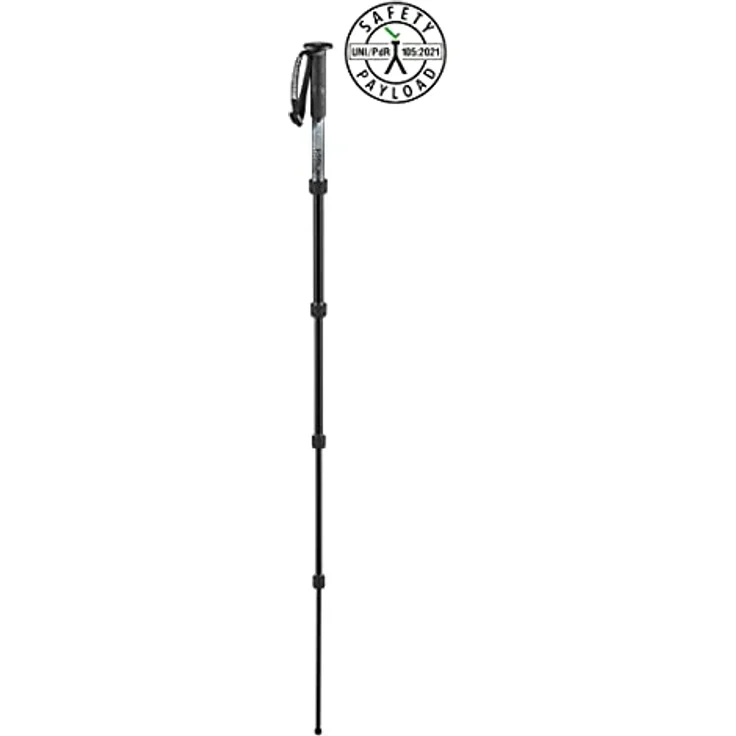 Manfrotto Element MII MMELMIIA5BK, leichtes Alu-Reise-Einbeinstativ, 5 Segmente, Handgelenkschlaufe, Gummigriff, Drehverschlüsse, Traglast bis zu 15 kg, für Kompakt-, spiegellose und DSLR-Kameras – Bild 3