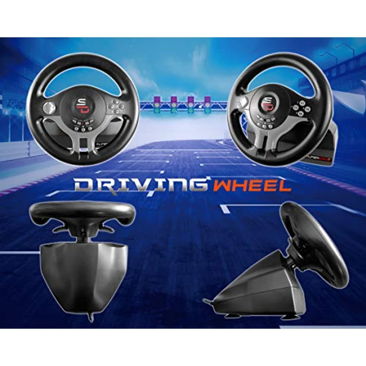 Subsonic Superdrive - Rennlenkrad / Lenkrad Driving Wheel SV200 mit pedalen und Schaltpaddles für Nintendo Switch - PS4 - Xbox One - PC – Bild 5