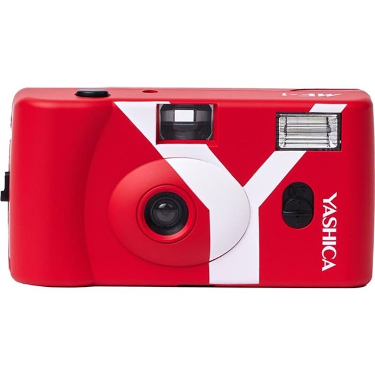 Yashica MF-1 Snapshot Art Camera, analoge Digitalkamera für Einsteiger, rot