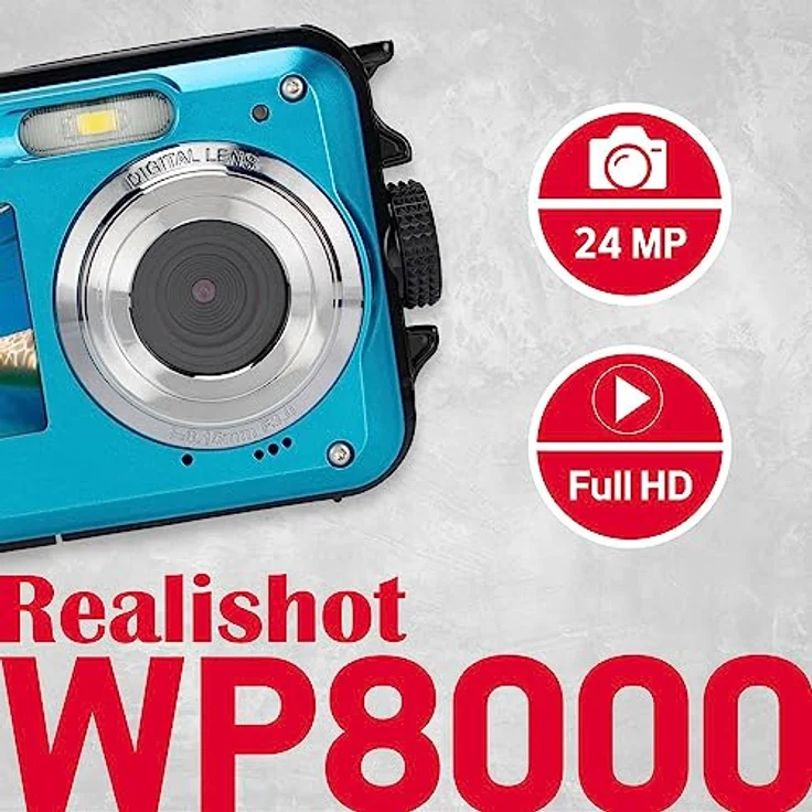 AgfaPhoto Realishot WP8000 Unterwasser-Digitalkamera blau – Bild 5