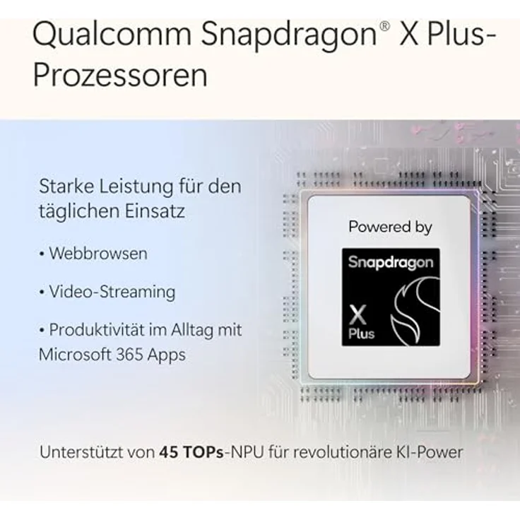 Microsoft Surface Laptop | Copilot+ PC | 13” LCD Touchscreen, Snapdragon® X Plus, 16GB RAM, 512GB SSD, Platin | Neuestes Modell, 1. Edition – Bild 2