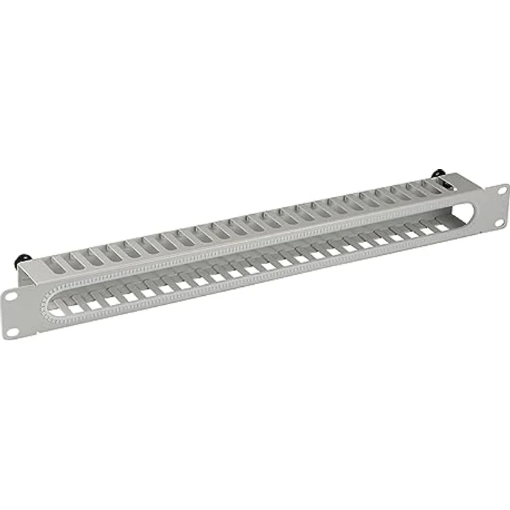 EFB NORDIC EFB-Elektronik Rack Cable Management Panel, 1U, montierbar, Hellgrau RAL7035, 48.3 cm (19 Zoll) – Bild 3