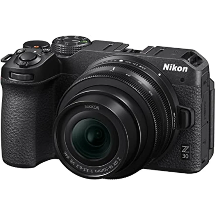 Nikon Z 30 Kit DX 16-50 mm 1:3.5-6.3 VR + DX 50-250 mm 1:4.5-6.3 VR (20,9 MP, 11 Bilder pro Sekunde, Hybrid-AF mit Fokus-Assistent, ISO 100-51.200, 4K UHD Video mit bis zu 125 Minuten Länge) Schwarz – Bild 1