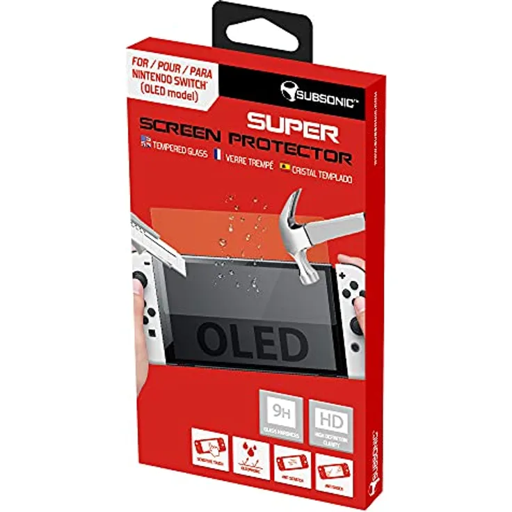 Subsonic - Displayschutzfolie aus gehärtetem Glas für Nintendo Switch OLED - Ultra resistent tempered glass - Super Displayschutzfolie