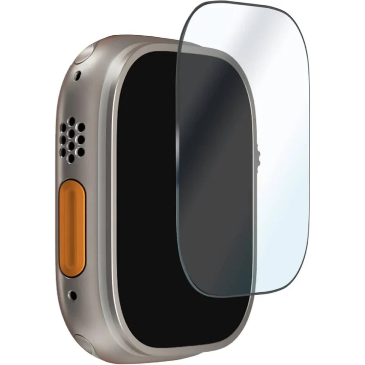 PURO Standard-Hartglas für Apple Watch Ultra und Ultra 2, Displayschutzglas mit Kratzschutz und optimaler Passform