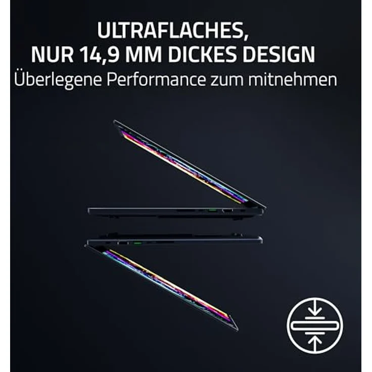 Razer Blade 16 (2025) - 16 Zoll AI Gaming Laptop - NVIDIA GeForce RTX 5090 - AMD Ryzen AI 9 HX 370-16" QHD+ 240Hz OLED Display - 64GB LPDDR5X 8000 MHz - 4TB SSD - QWERTZ DE-Layout | Schwarz – Bild 2